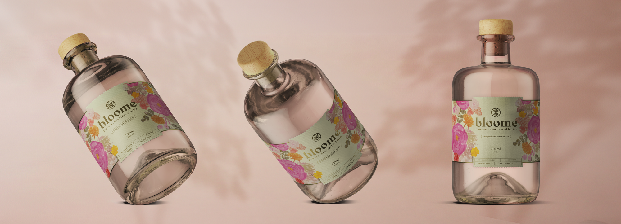 Bloome Bottle Mockup Views
